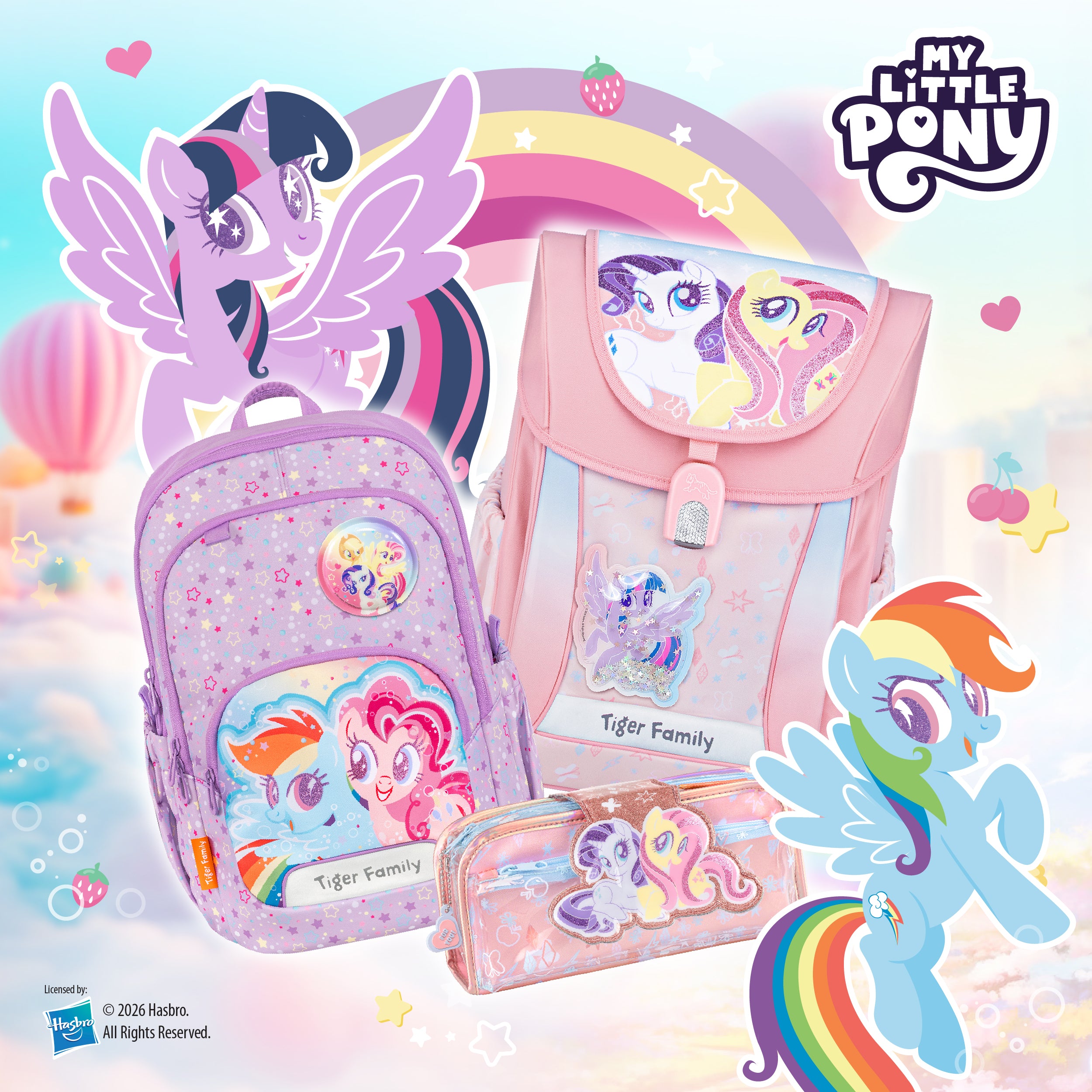 Jazzy Ergonomic School Bag Flex - Rainbow Dash & Pinkie Pie