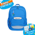 Badged - [Super Starter Set] Jetti Ergonomic School Bag Flex - Electric Blue Colour Pop