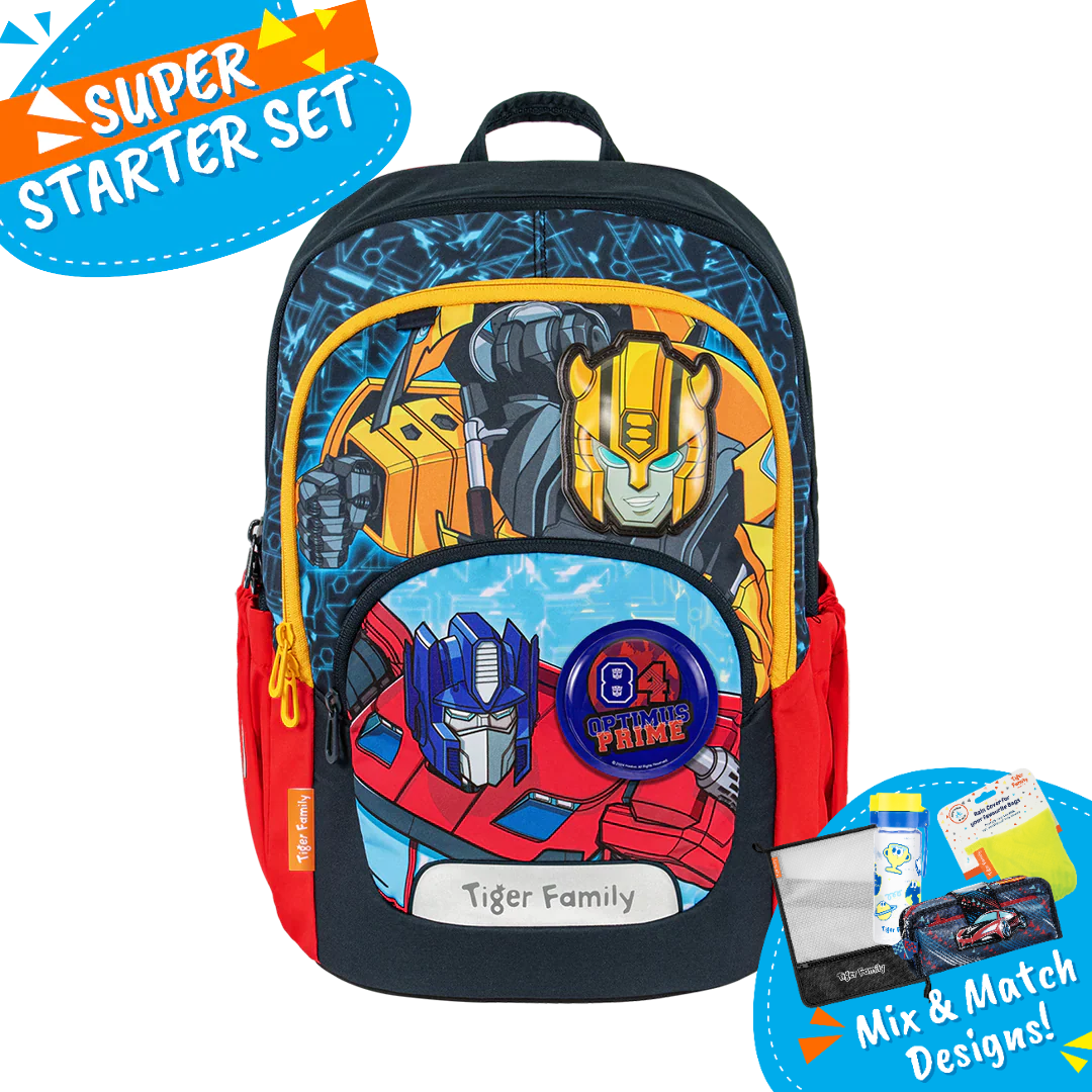Badged - [Super Starter Set] Jazzy Ergonomic School Bag Flex - Everyday Asset Toolkit