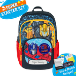 Badged - [Super Starter Set] Jazzy Ergonomic School Bag Flex - Everyday Asset Toolkit