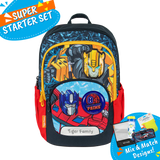 Badged - [Super Starter Set] Jazzy Ergonomic School Bag Flex - Everyday Asset Toolkit