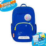 Badged - [Super Starter Set] Jazzy Ergonomic School Bag Flex - Glow in Space