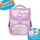 Badged - [Super Starter Set] Jolly Ergonomic School Bag Pro 2S - Totally Cherry