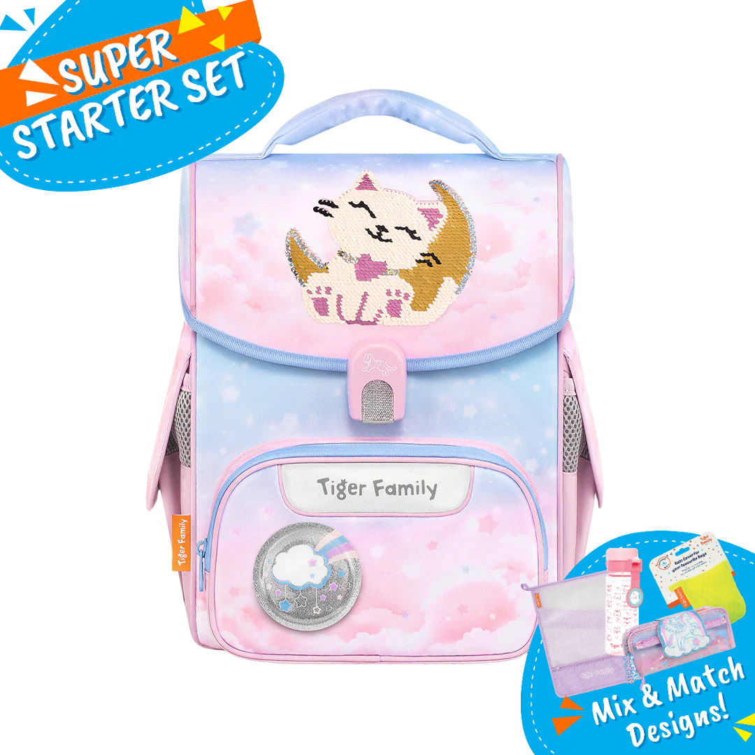 Badged - [Super Starter Set] Jolly Ergonomic School Bag Pro 2S - Luna