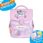 Badged - [Super Starter Set] Jolly Ergonomic School Bag Pro 2S - Desire