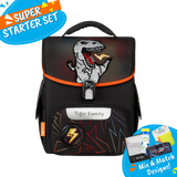 Badged - [Super Starter Set] Jolly Ergonomic School Bag Pro 2S - Electric Encounter