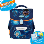 Badged - [Super Starter Set] Jolly Ergonomic School Bag Pro 2S - Lightning Race