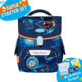 Badged - [Super Starter Set] Jolly Ergonomic School Bag Pro 2S - Lightning Race