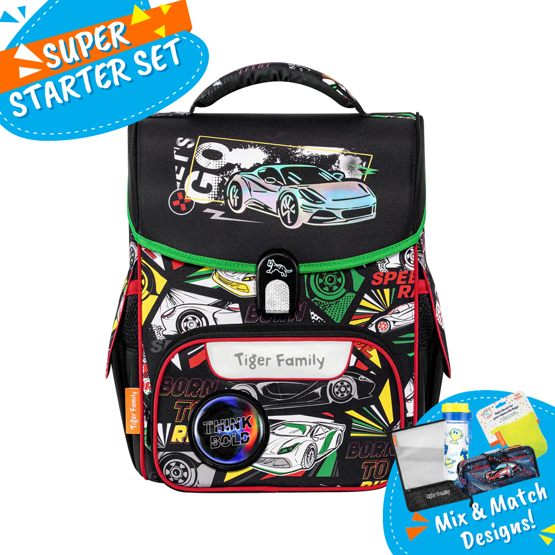 Badged - [Super Starter Set] Jolly Ergonomic School Bag Pro 2S - Speed Round