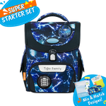Badged - [Super Starter Set] Jolly Ergonomic School Bag Pro 2S - Lightning Strike