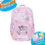 Badged - [Super Starter Set] Jazzy Ergonomic School Bag Flex - Desire
